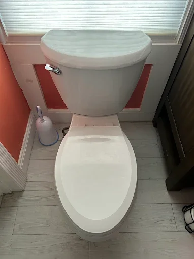 White toilet