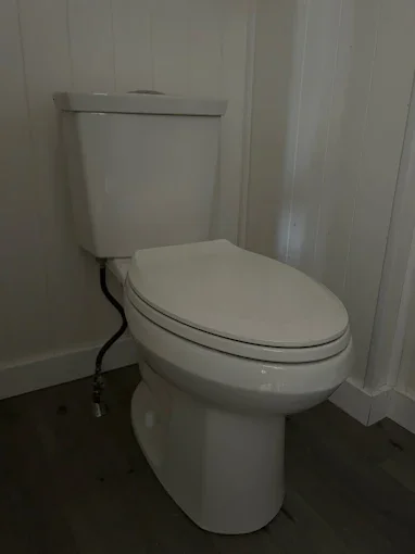 White toilet
