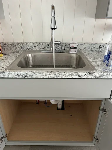 Kitchen sink and under-sink cabinet