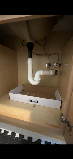 Vanity drain piping