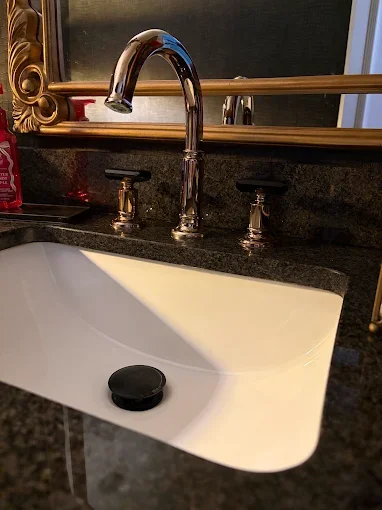 Bathroom faucet and sink