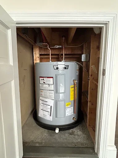 Water heater in closet