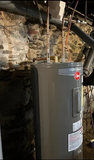 Water heater in basement