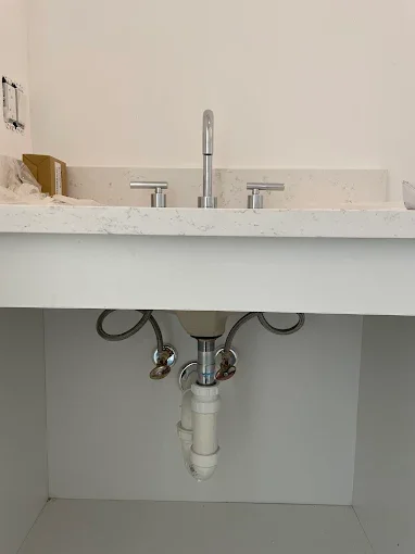 Sink drain and supply lines