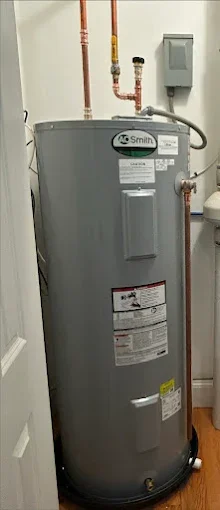 Water heater in utility room