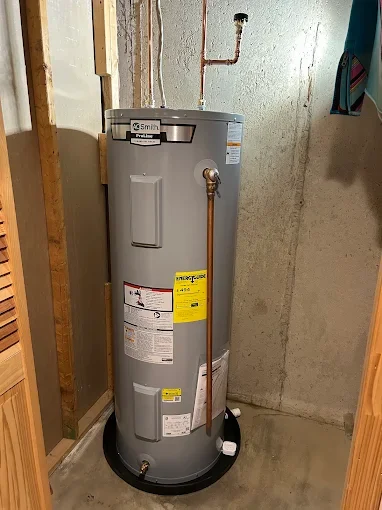 Water heater and copper piping