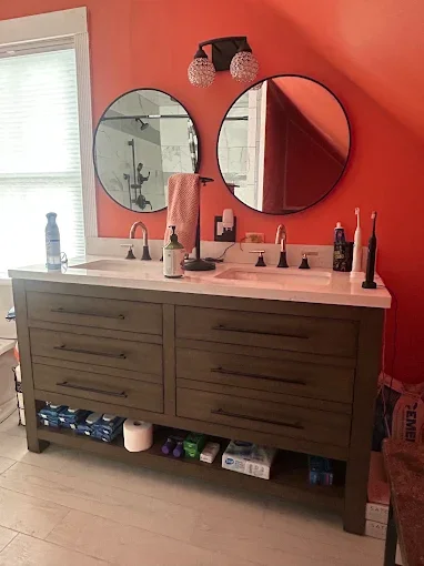 Bathroom double vanity