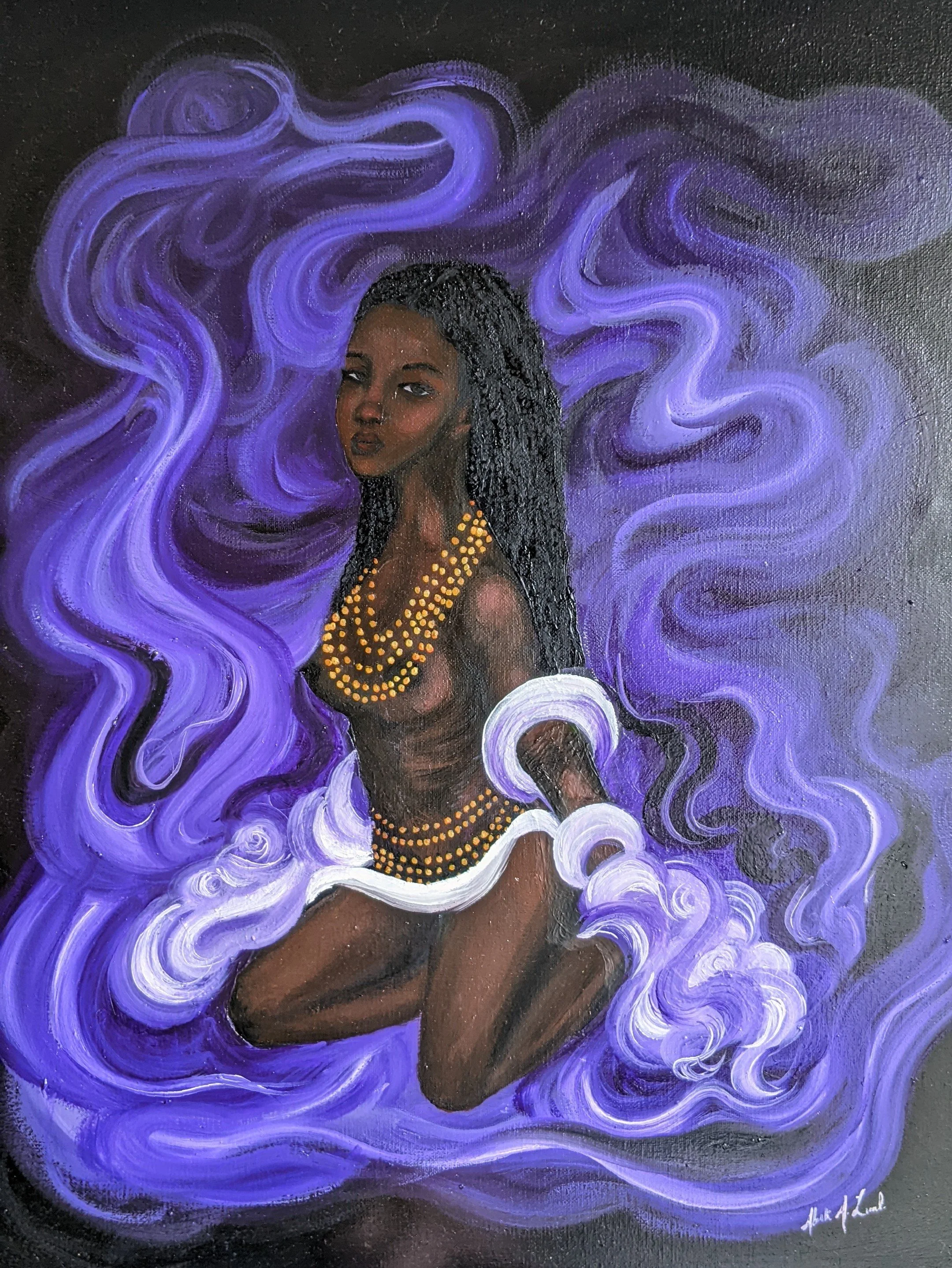 "Seduction of the Abyss"
Oil Painting on Canvas
20x24"
2022