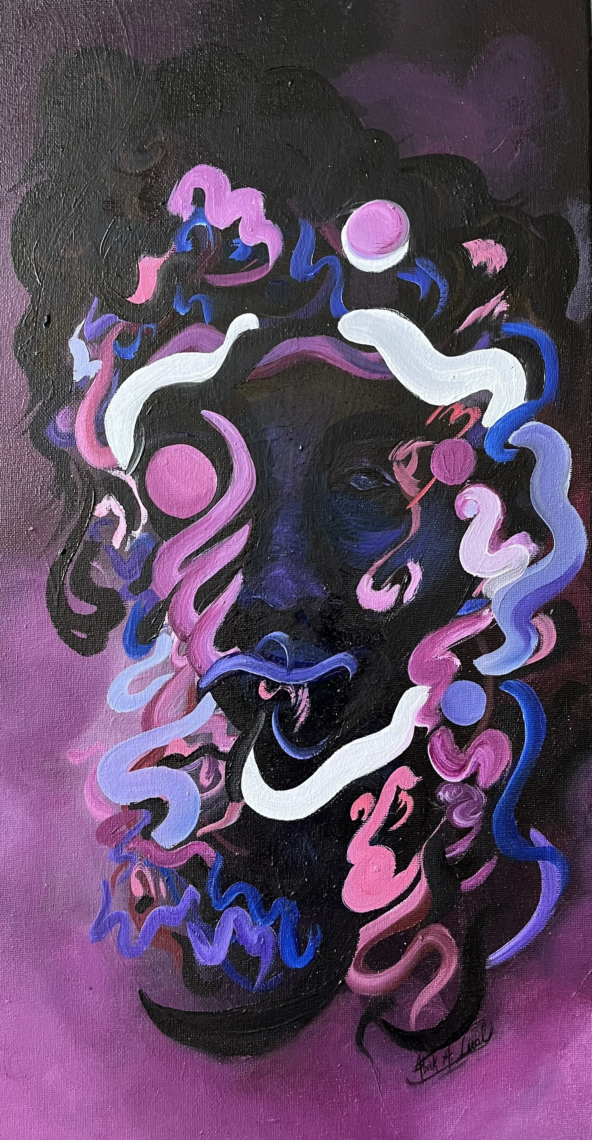 "Lingering in the Darkness Pt. 1"
Oil Painting on Canvas
12x24"
2022