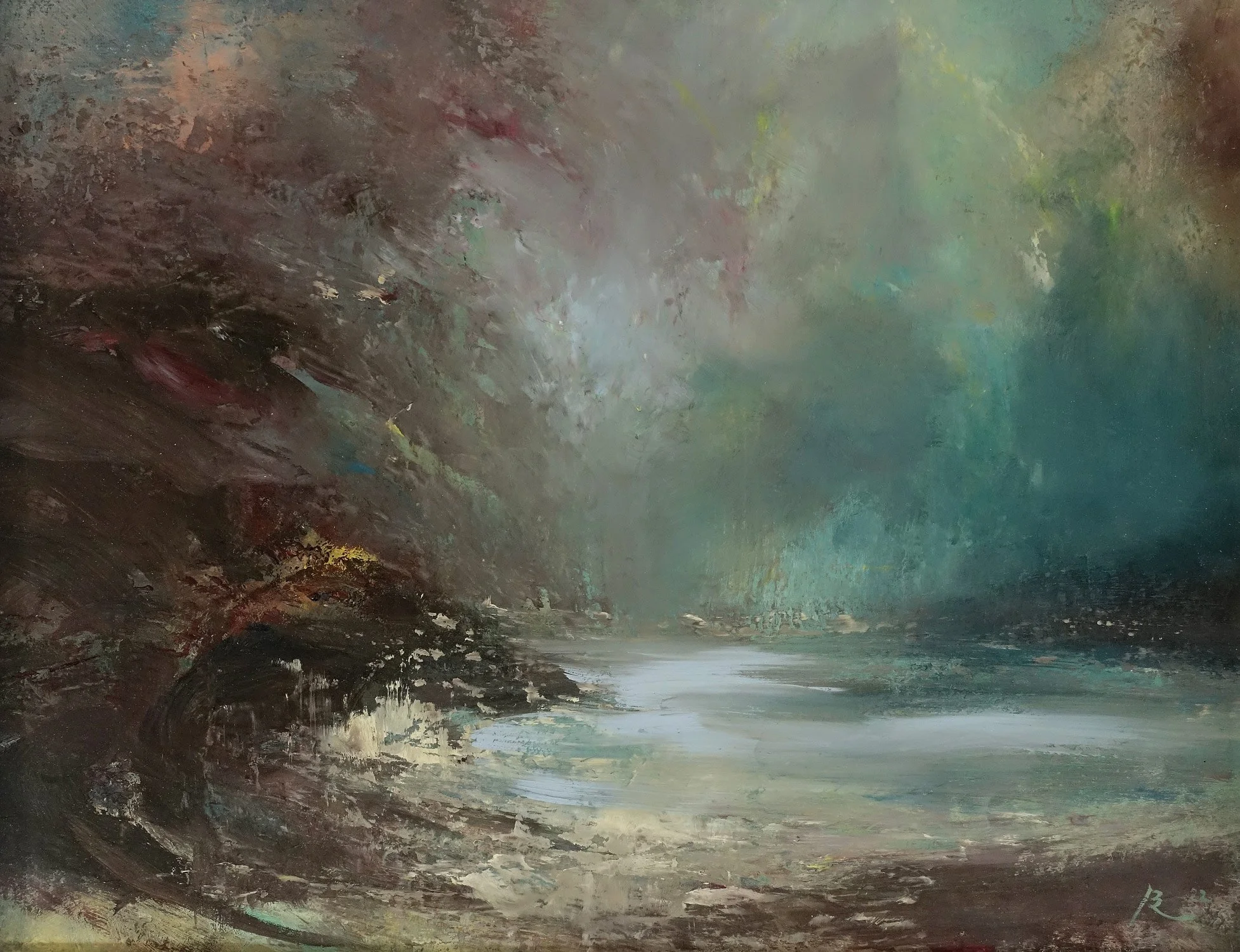 Painting the Coastline in Acrylics