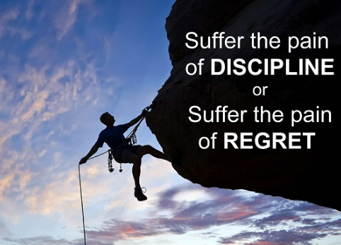 The Pain of Regret vs. The Pain of Discipline