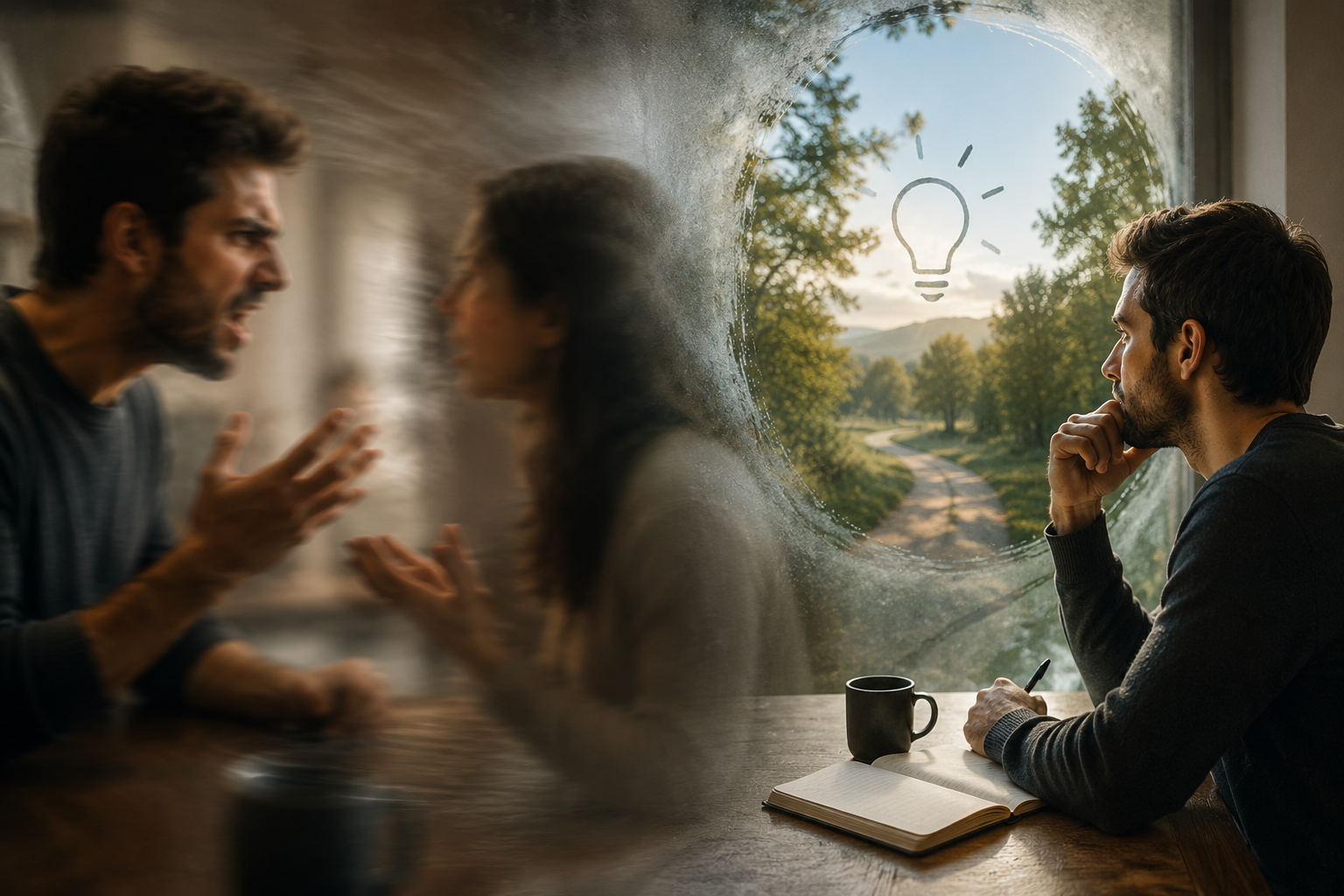 Why We See Clearly Only After We React