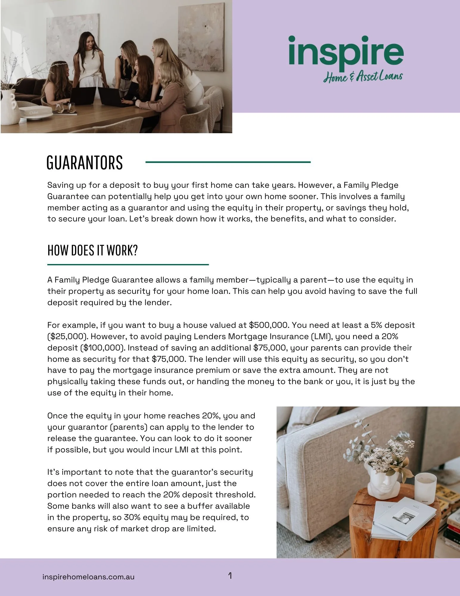 Guarantor Loan Fact Sheet
