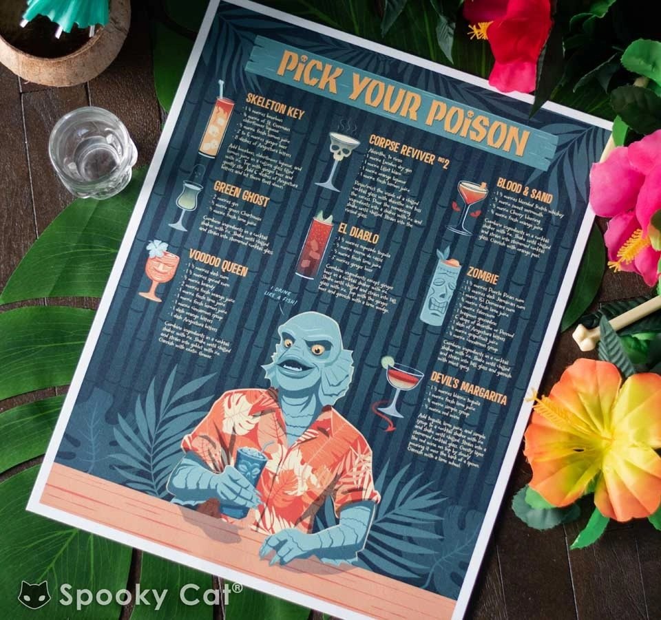 Creature from the Tiki Lagoon Art Print