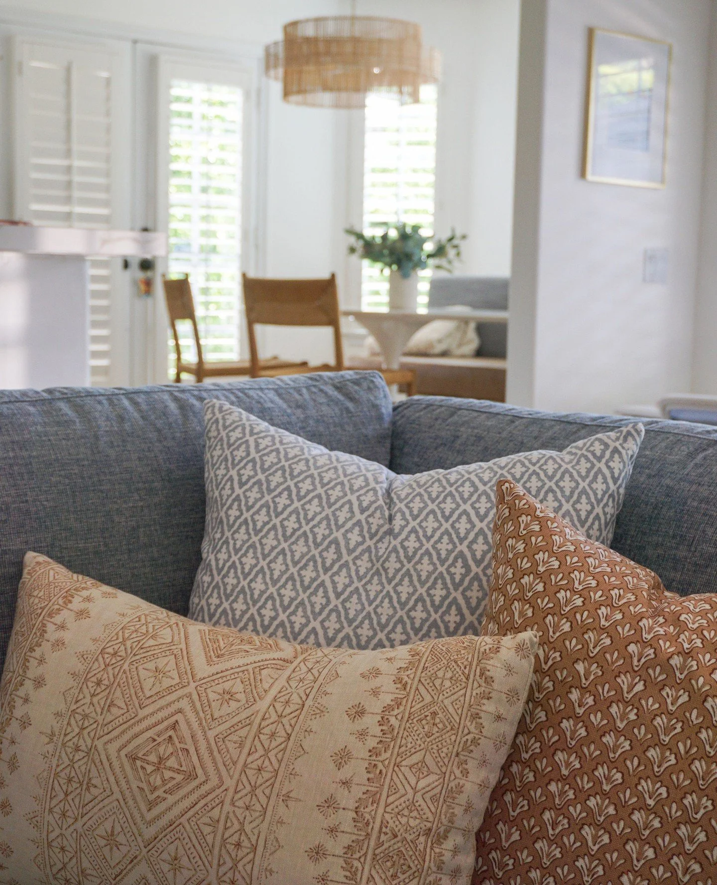 Opting for a blue sectional as the focal point, we layered in cognac and soft blue tones to strike the perfect balance between richness and ease.⁠
⁠
⁠
⁠
⁠
⁠
⁠
⁠
⁠
⁠
⁠
#jharkavyinteriors #livingroom design #livingspace #coastaldesign #palosverdes #pal