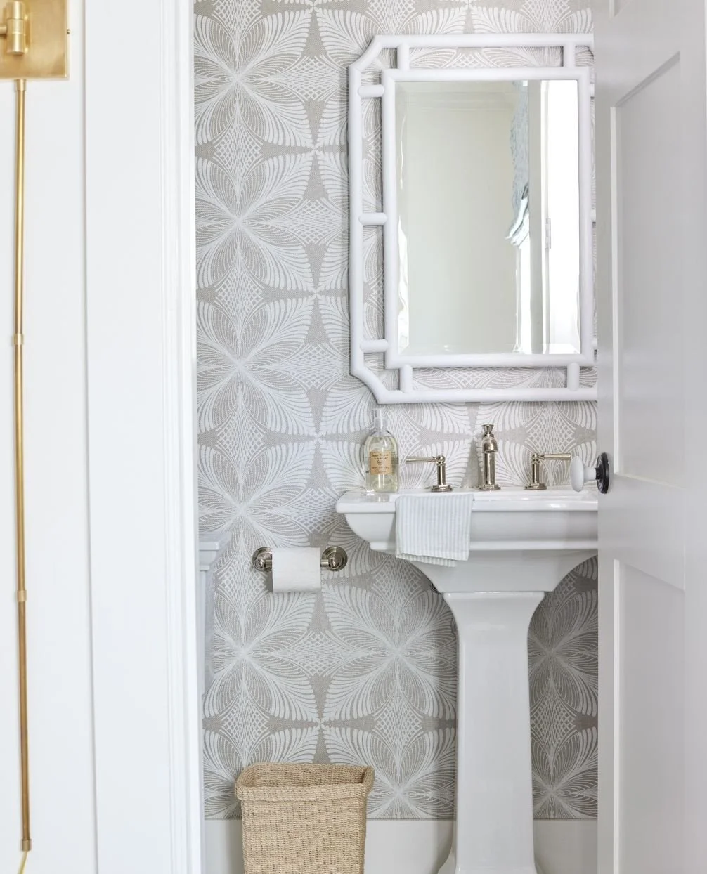 An ensuite bath that becomes a study in understated transformation &mdash; where texture and pattern bring depth and distinction to the space.⁠
⁠
⁠
⁠
⁠
⁠
⁠
⁠
⁠
⁠
⁠
⁠
⁠
Photographer: @jessicajalexander ⁠
⁠
⁠
⁠
⁠
⁠
⁠
⁠
⁠
⁠
#jharkavyinteriors #bathroom 