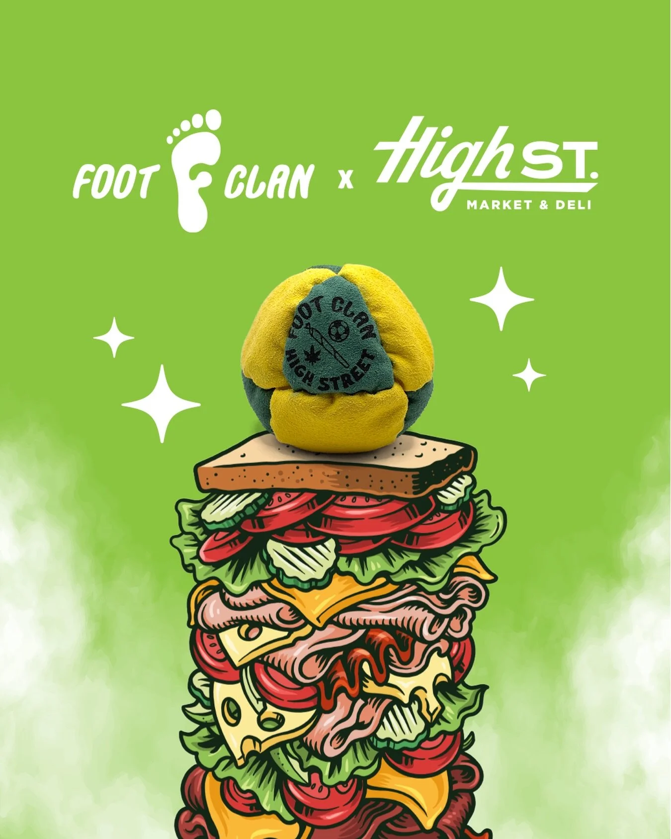 Stoked to announce Foot Clan x High St. Deli footbags are dropping this Friday!! Stay tuned for more details throughout the week.