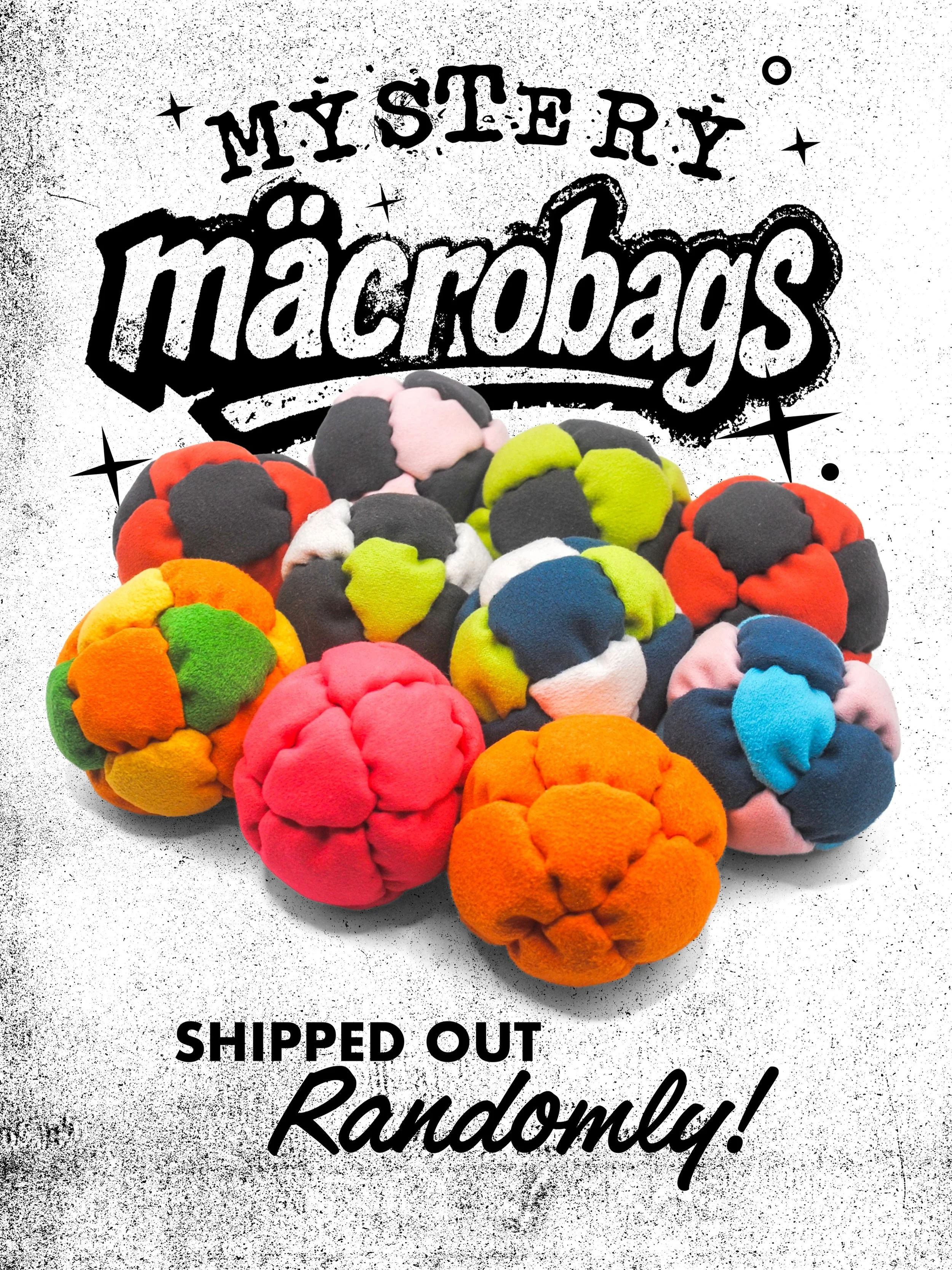 Kick fate with a Pro Mystery Macro bag! All hand stitched by @macro_footbag of Germany. These beauties go live Thursday into Friday at Midnight EST. Shipped randomly you won&rsquo;t know what you get until it lands at your mailbox! Stay tuned for mor