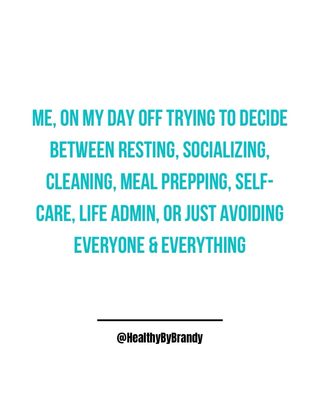 Millennial brain: If you don&rsquo;t meal prep, your whole life will fall apart.

Also millennial brain: Or&hellip; we could lay on the couch and watch true crime with a snack.

The struggle is real. 

#millenniallife #relatabletextpost #relatablehum