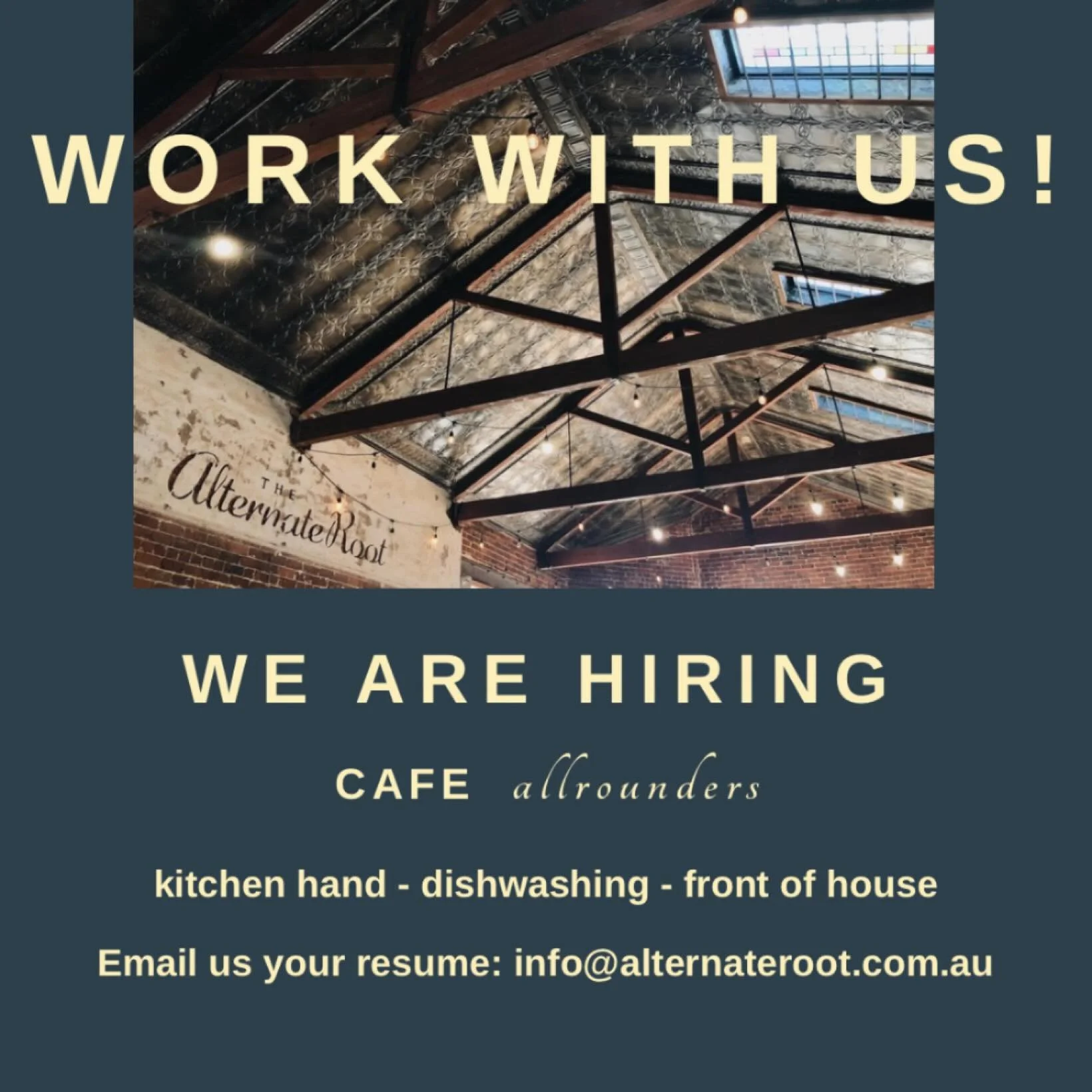 Calling all cafe legends! 

Are you motivated? Do you love cafes? Are you keen to join a team where you can grow and develop? If yes, then you should know&hellip; We are hiring! 

We are currently looking for people keen to take on a multifaceted rol