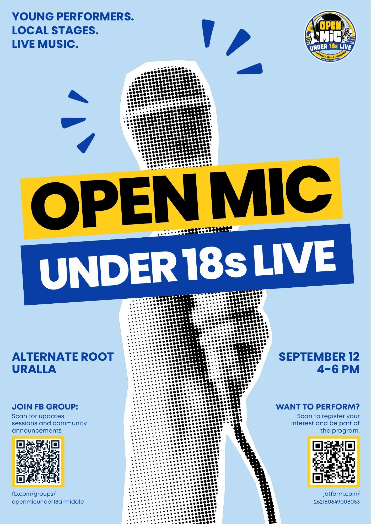 Under 18's Open Mic Night
