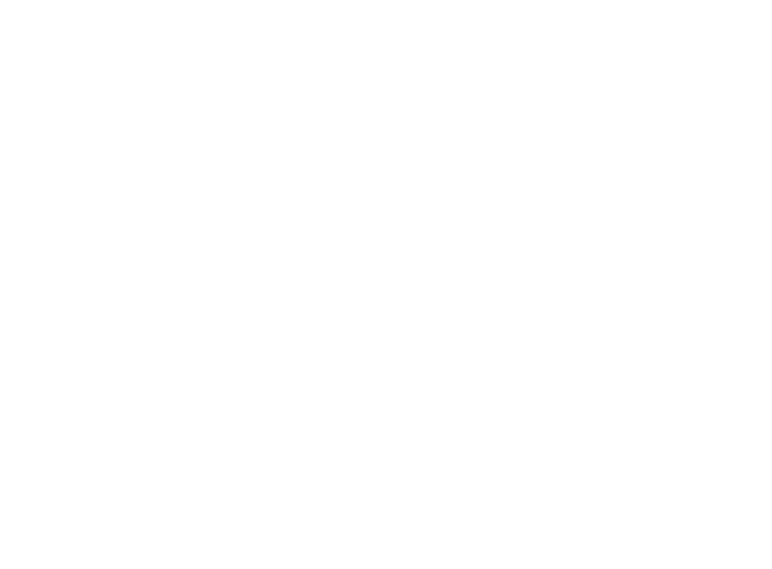 White line drawing of a mountain landscape with trees, mountains, a river, and partially cloudy sky.