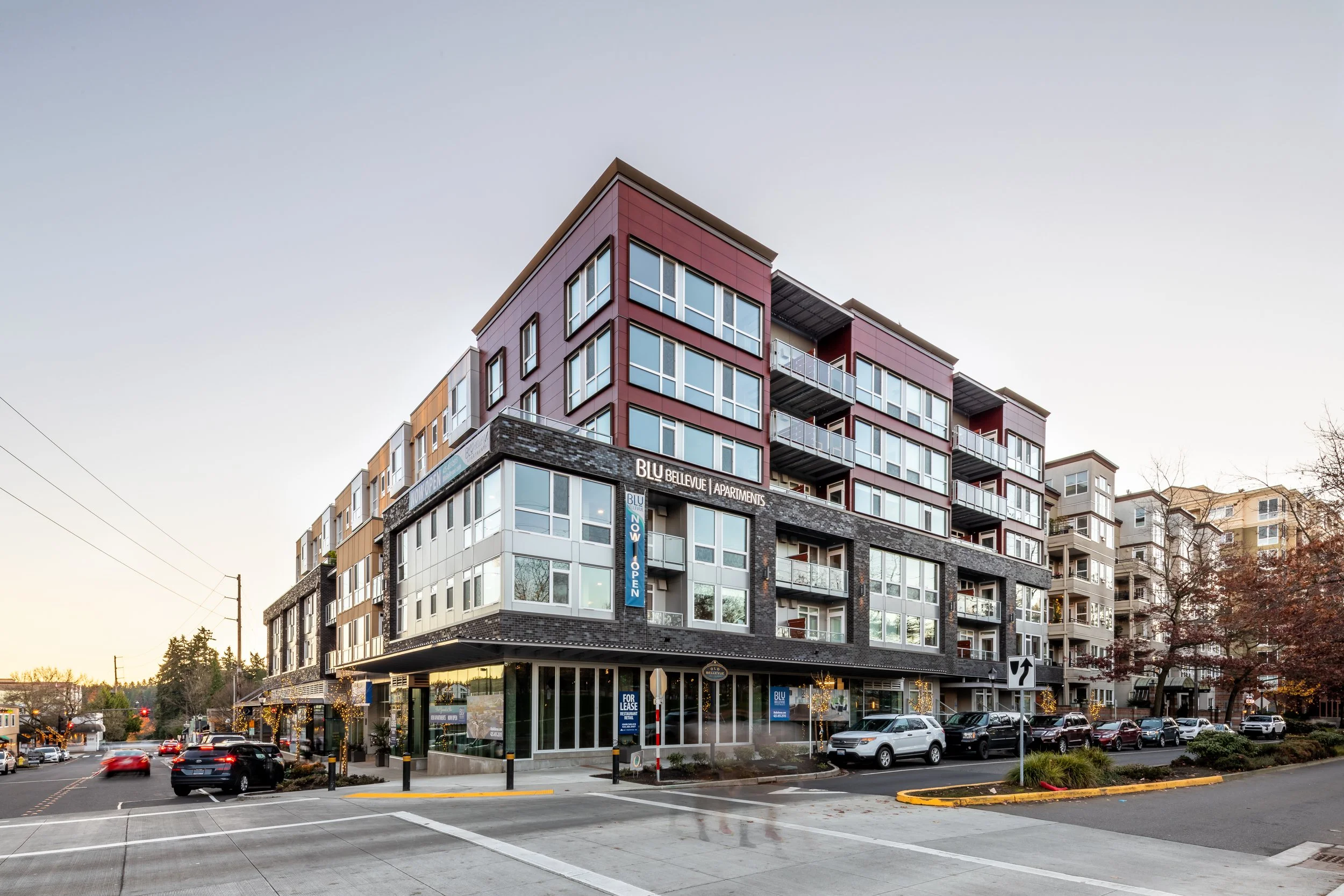 Blu Bellevue Apartments (now The Margot) | Bellevue, Washington. Project Manager at Continental Properties. Photographed before the name change.