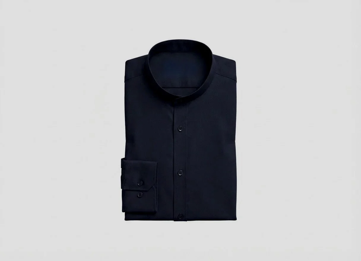 NAVY BAND-COLLAR