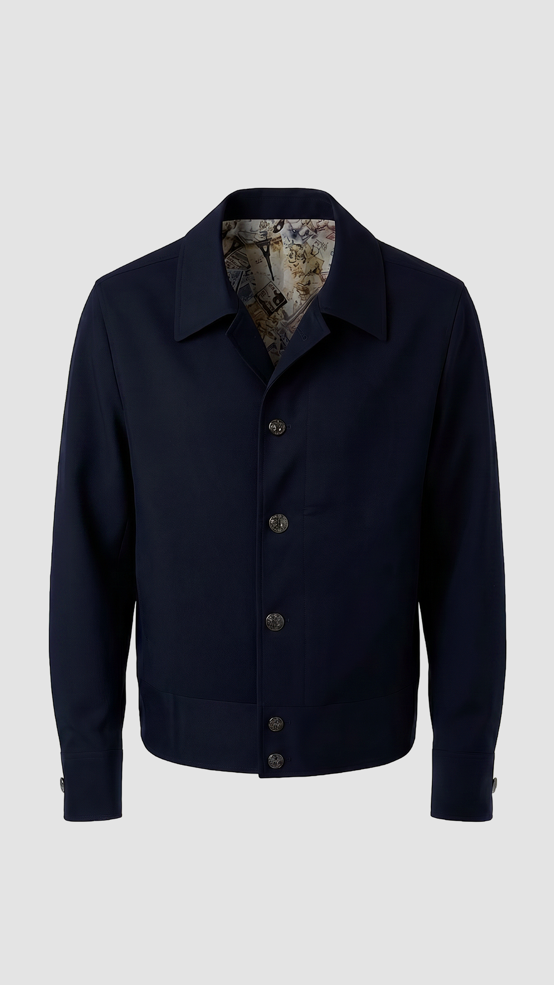 NAVY TAILORED SHACKET
