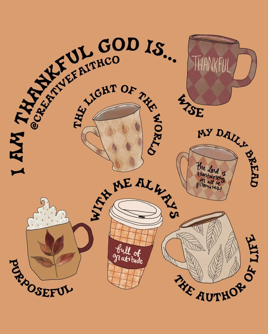 COMMENT below, what is your favorite attribute of God that you are thankful for?!🍁☕️🍂