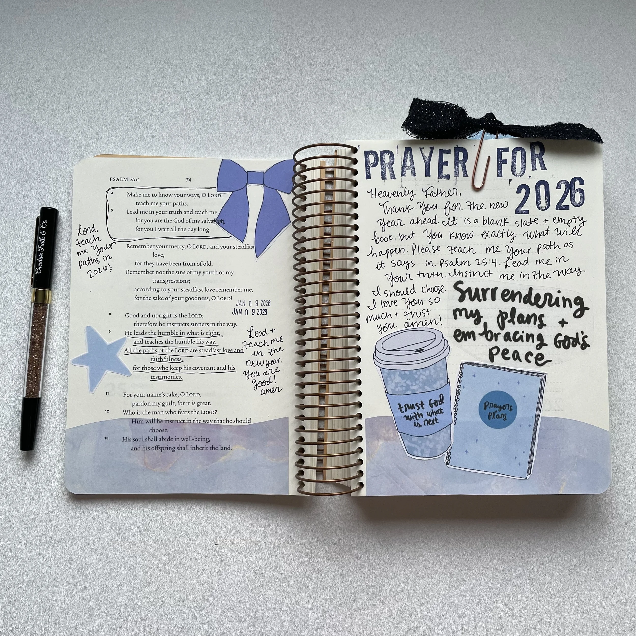 Bible Verses to Use for Bible Journaling &amp; Praying for the New Year