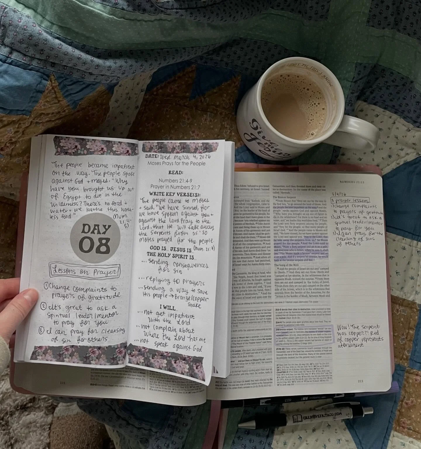 COMMENT below: What is God teaching you in His Word right now? I would love to hear! Here&rsquo;s what I learned today. ⬇️

Lent Scripture writing plan day 8: I got a little behind on the plan, but that&rsquo;s okay. It&rsquo;s never too late to begi