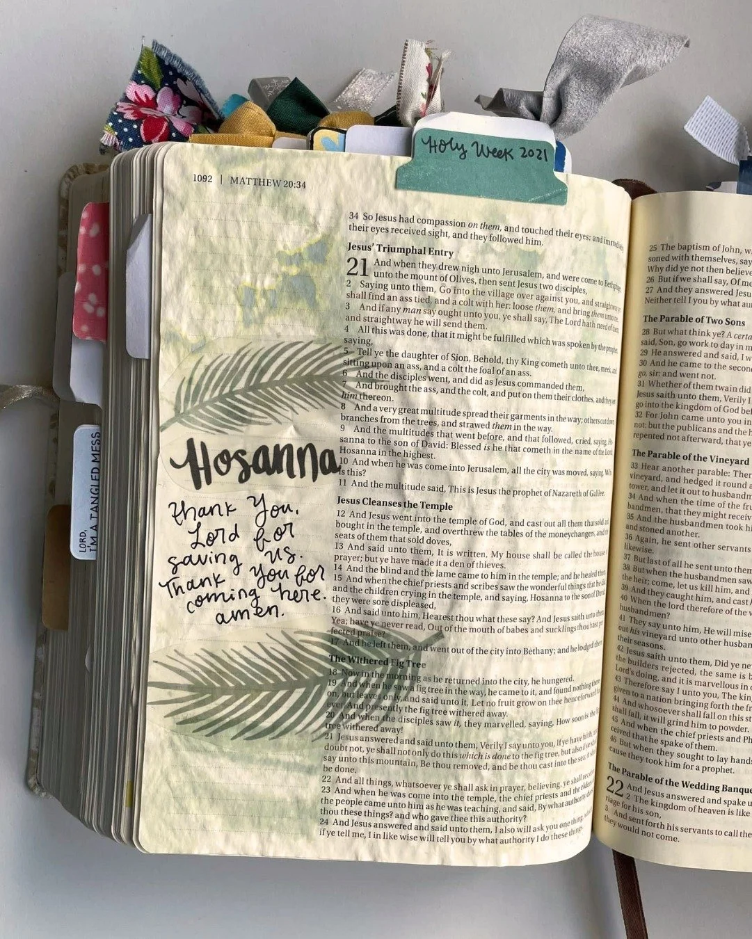 It's Palm Sunday! I pray you take 20 minutes today to spend with the Lord and reflect. Swipe for some Palm Sunday Bible journaling inspiration. 

Scriptures you can use for Bible journaling:
➡️Zechariah 9:9-12
➡️Matthew 21:1-11
➡️Mark 11:1-11
➡️Luke 