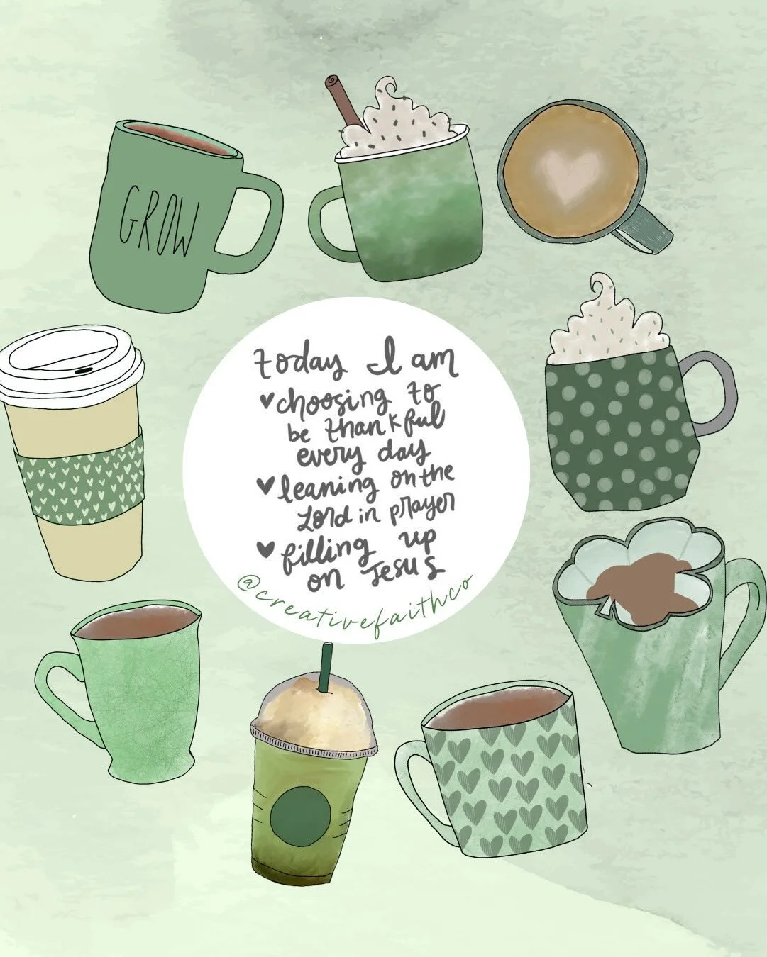 Happy March! Goals this month:
💚Choosing to be thankFULL every day
💚Leaning on the Lord in prayer
💚FILLING up on Jesus!
SHARE your favorite of these graphics to your Instagram stories and tag me.