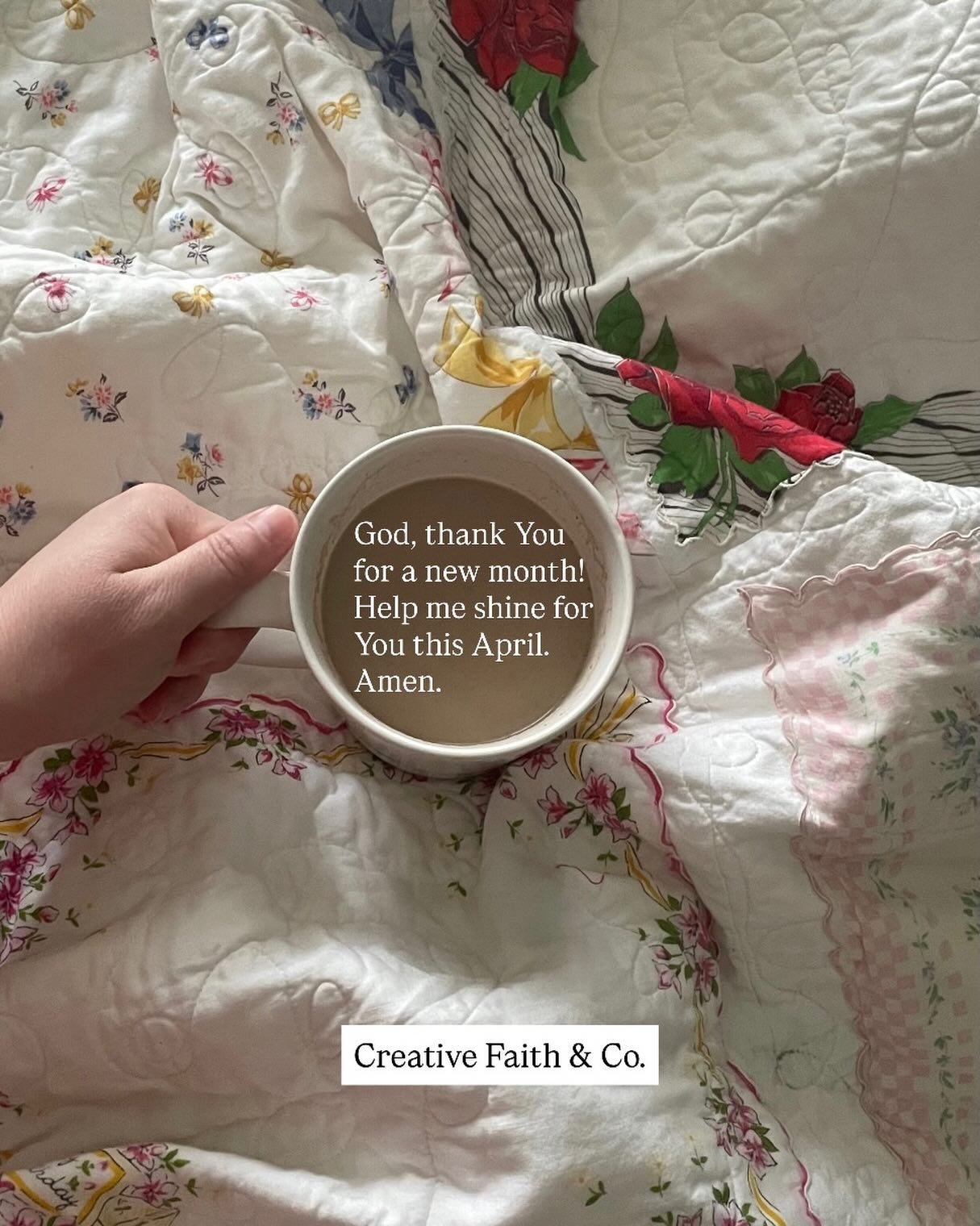 God, thank You for a new month! Help me shine for You this April. Amen.