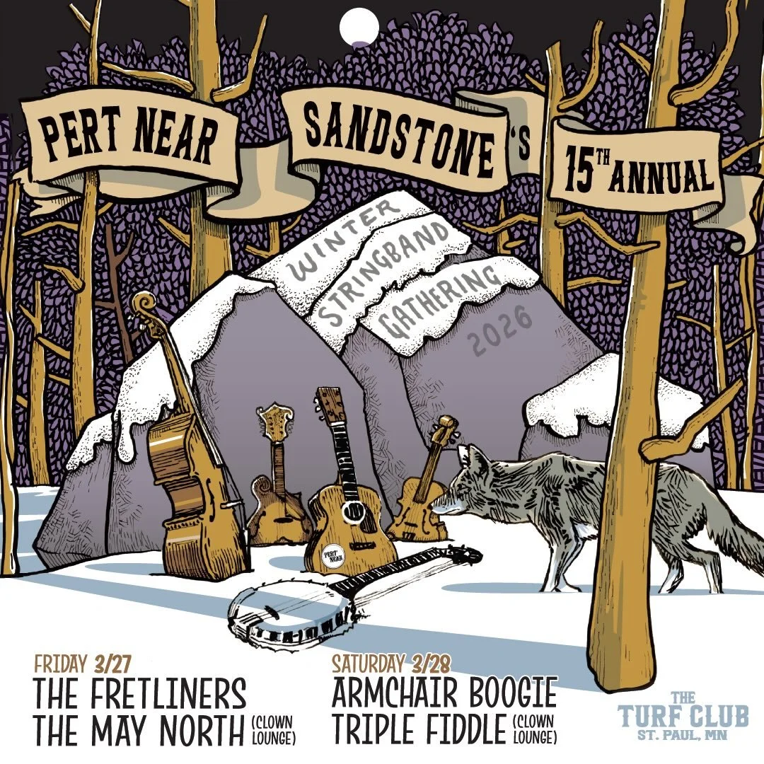 Oh the weather outside is frightful&hellip;but this upcoming show will be delightful. Can&rsquo;t wait to kick it with our buddies @pertnearsandstone and @armchairboogieboys ! See you at the clown lounge at @turfclubmn, March 28!
