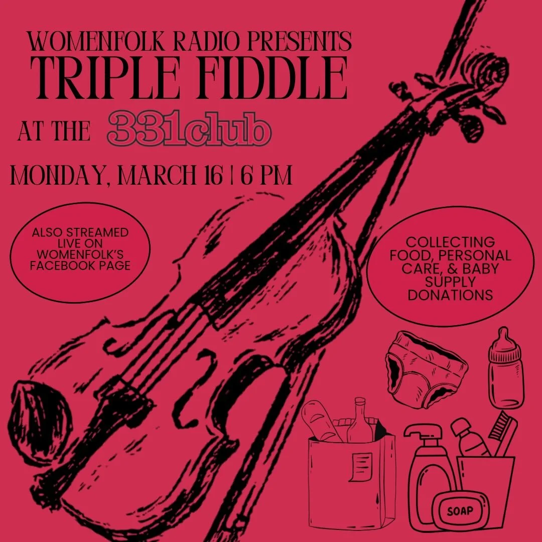 See ya Monday at @331_club with #womenfolkradio - bring your donations and we&rsquo;ll bring the tunes!!