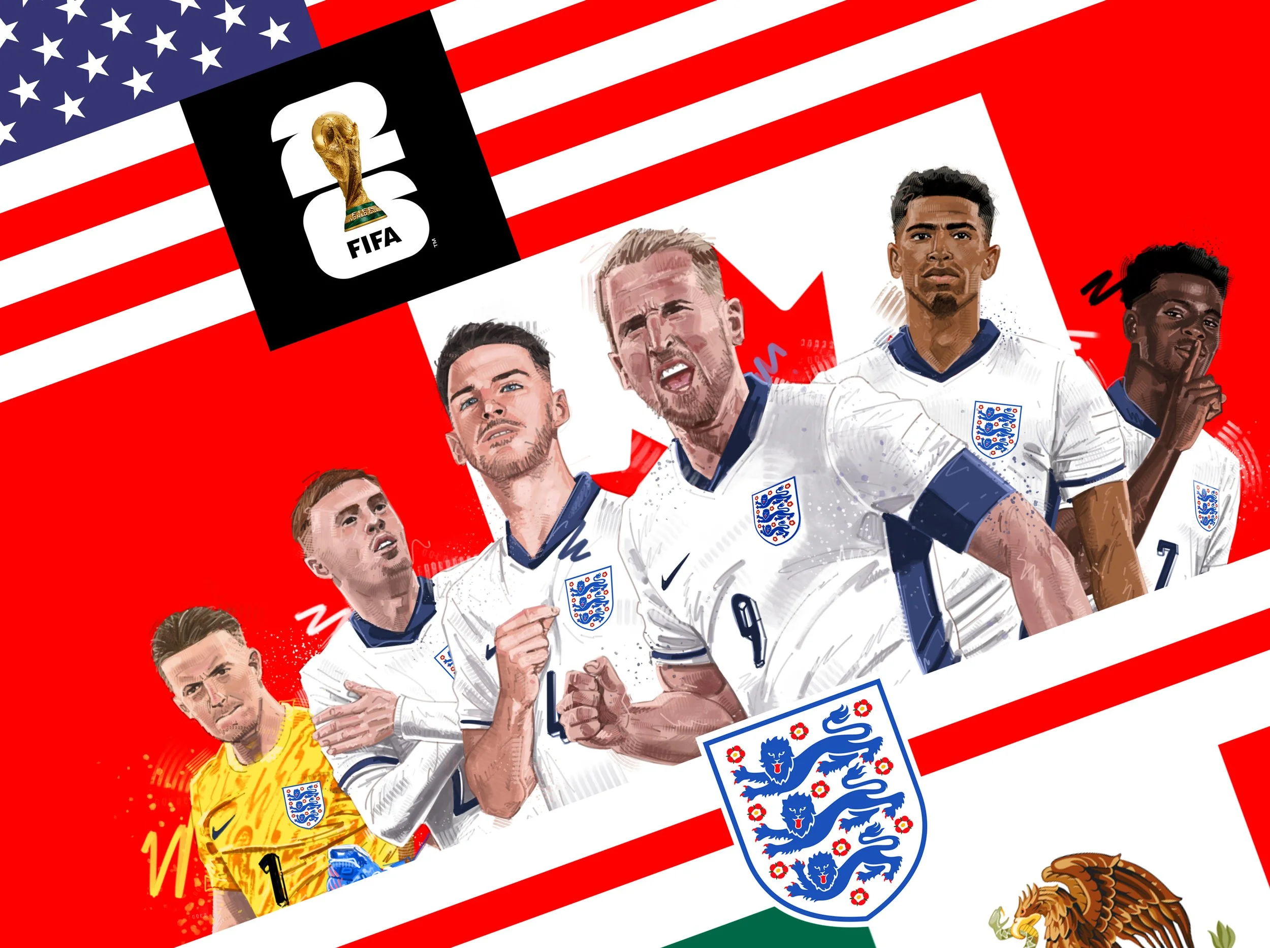 England World Cup Illustration