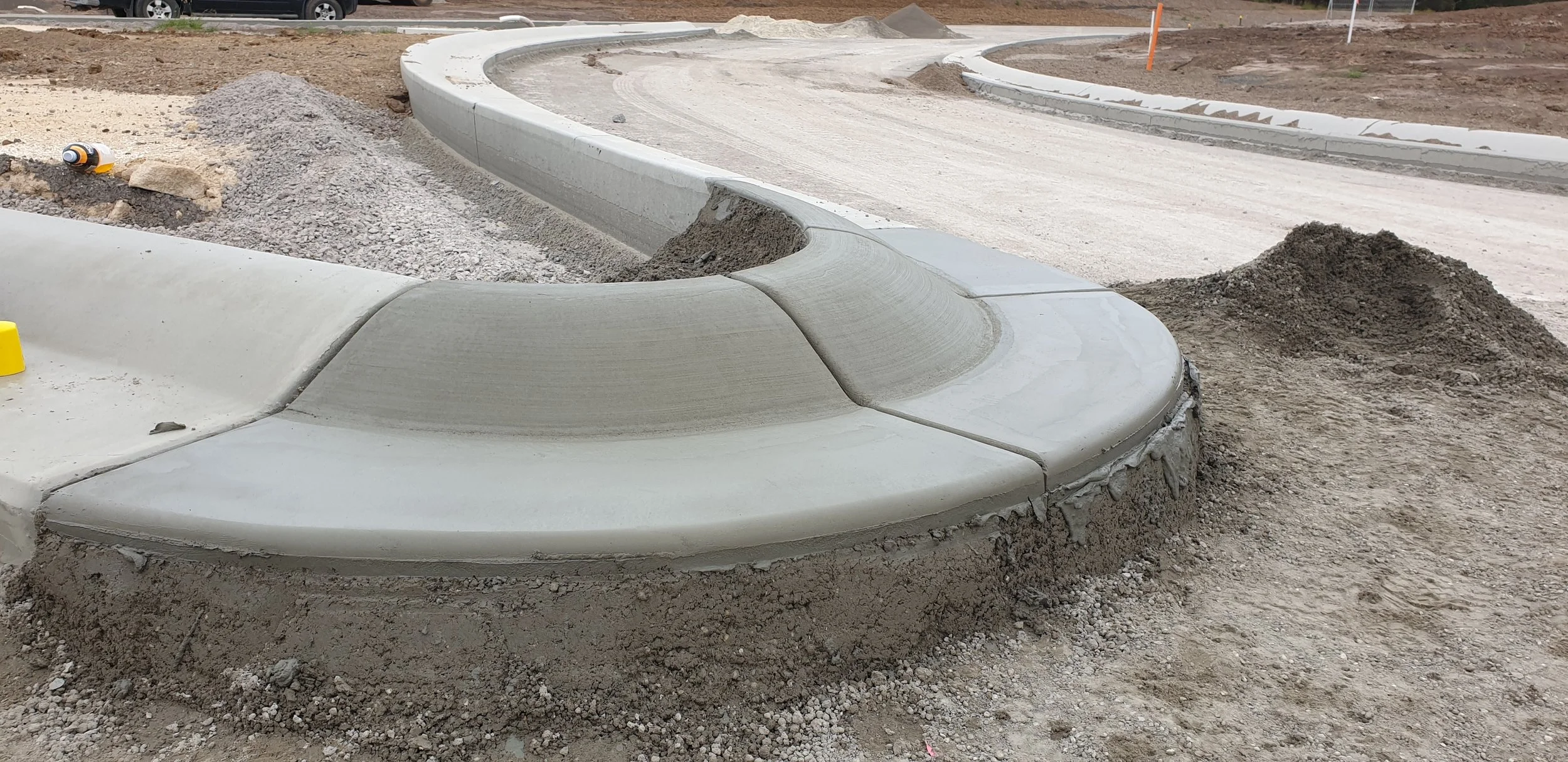 Kerb installation in South Australia by expert slipform kerb and channel contractors