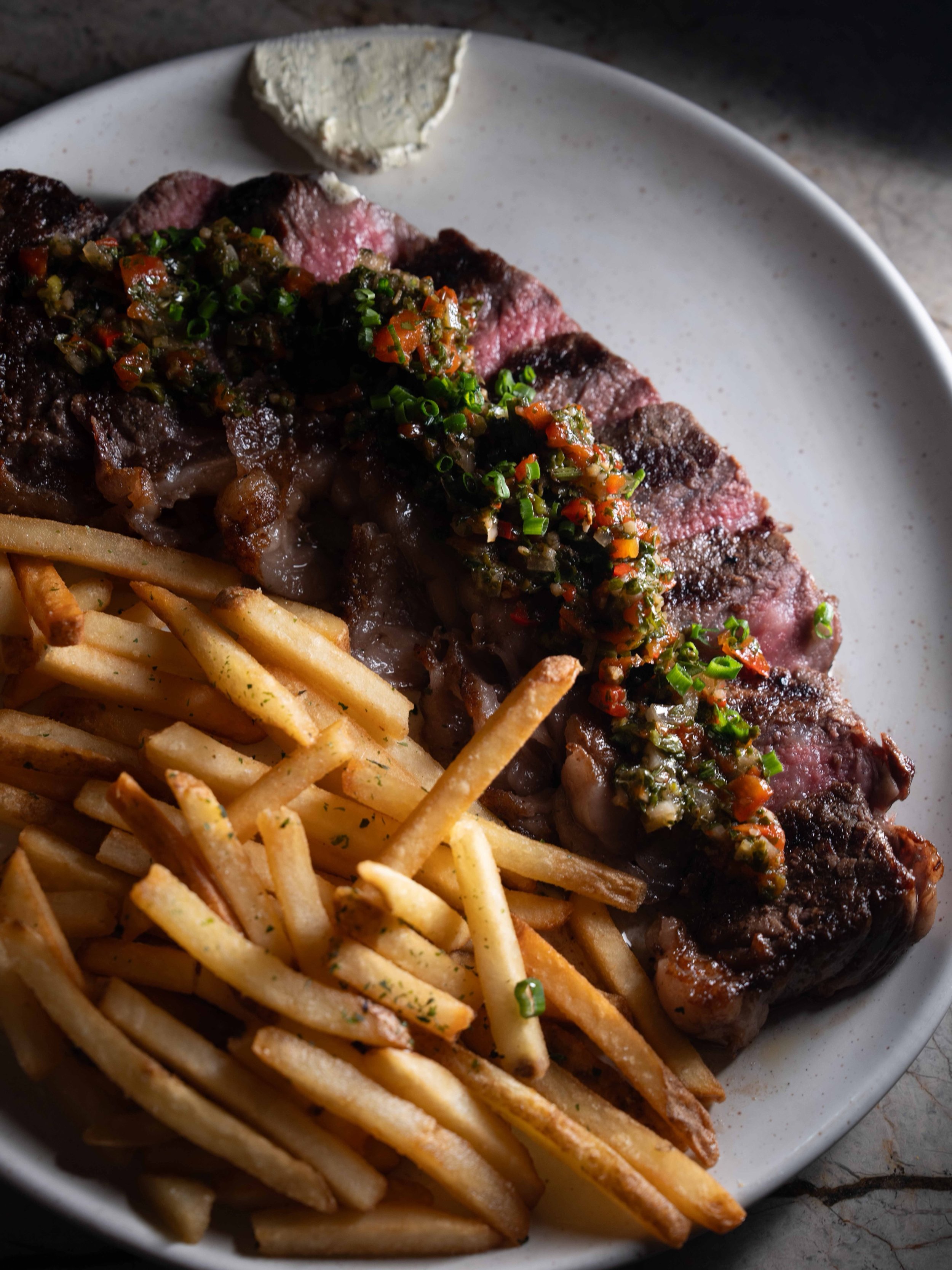 A little something special for the end of the week. 🥩

MB9 steak, chimichurri + truffle fries. $69 Thursday + Friday.

Usually $79 for the steak alone.
Available until sold out.