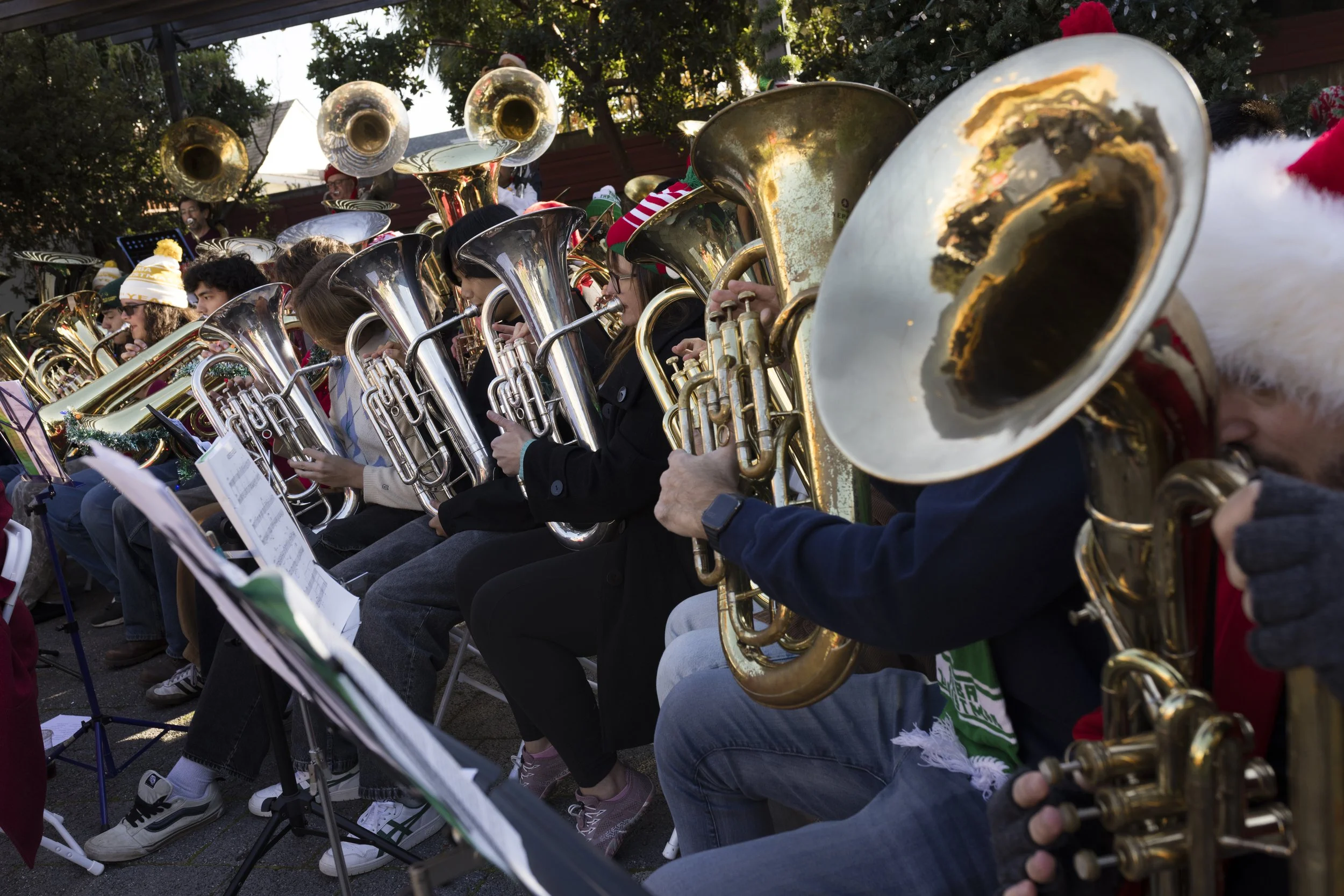 The San Francisco Chronicle "All I want for Christmas is 65 tubas"