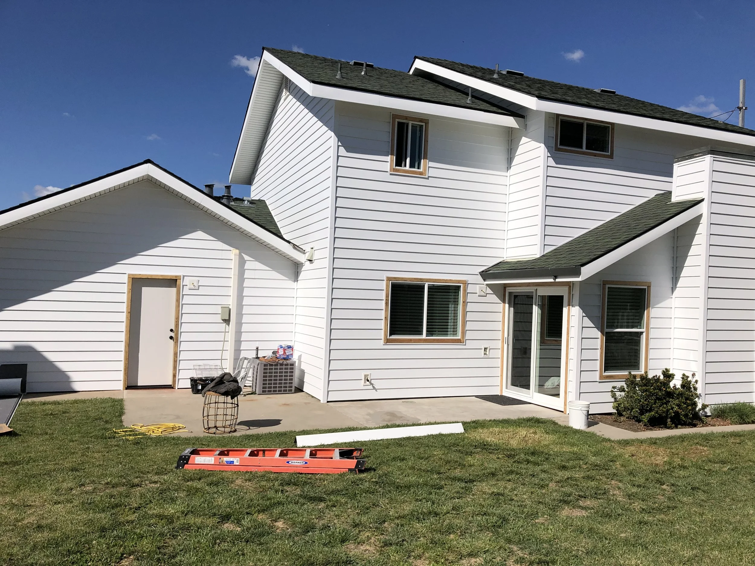 home renovated with premium vinyl siding