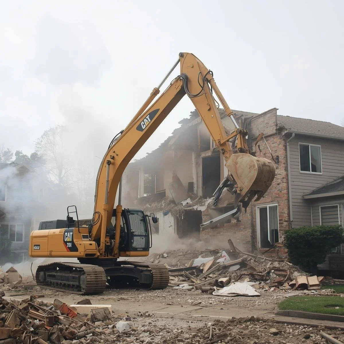 Graver i rivnings arbeid