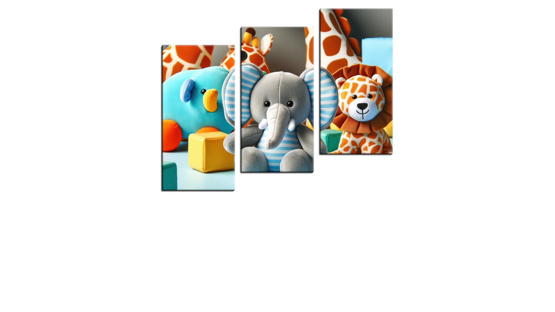 Group of Teddy Animals