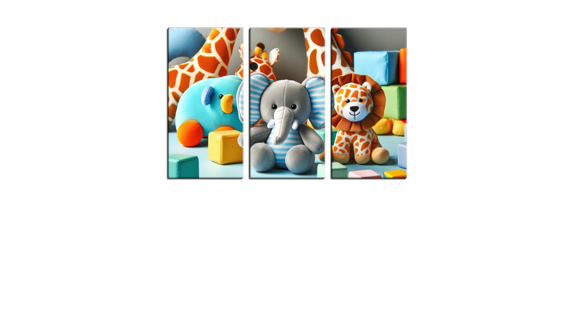 Group of Teddy Animals
