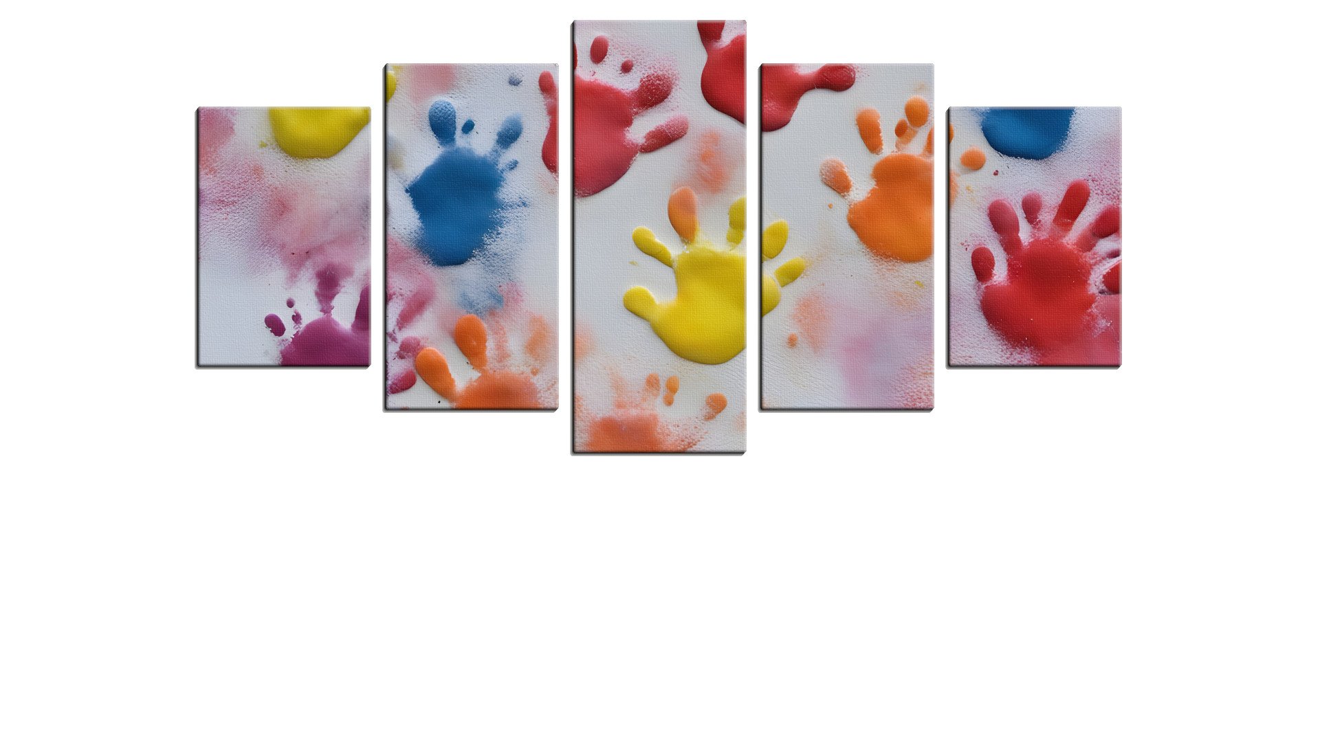 Monster Kids Painting by Hand