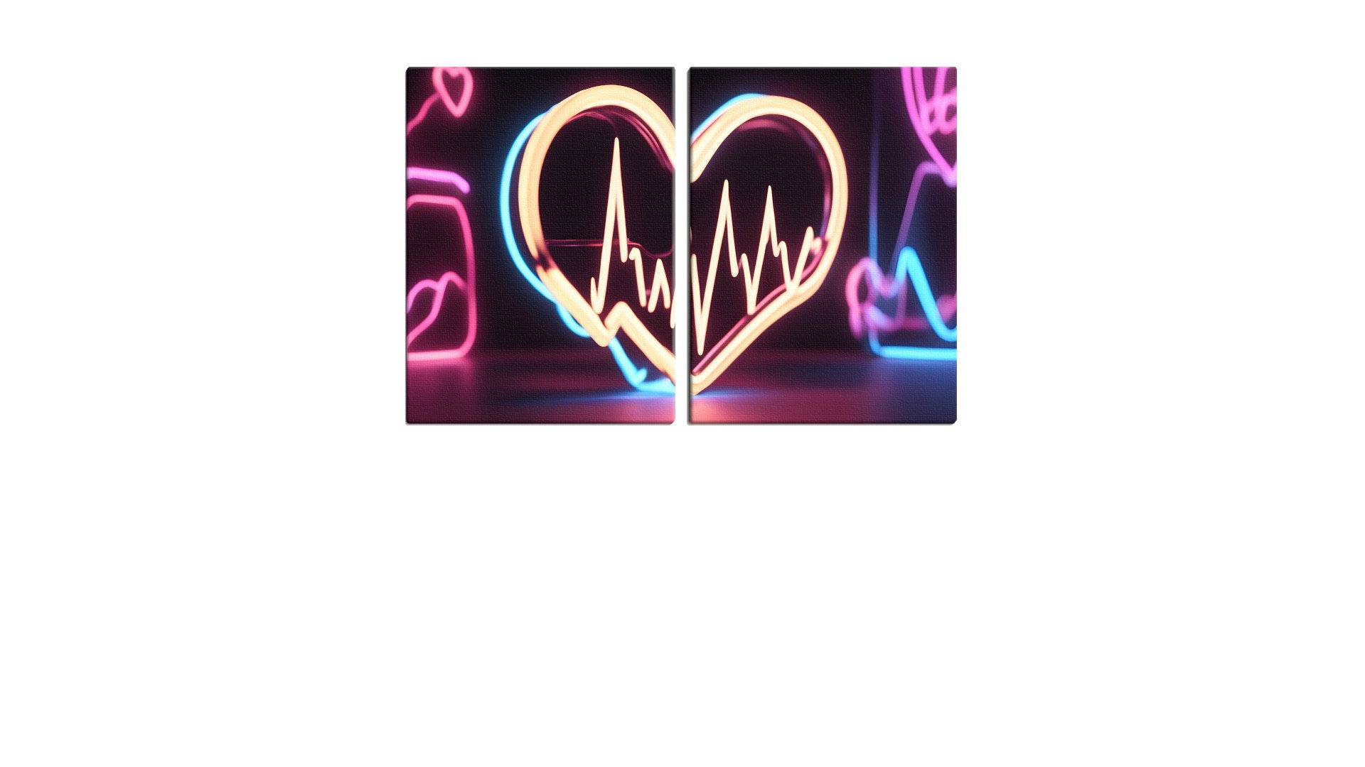 Neon Heartbeat Trace