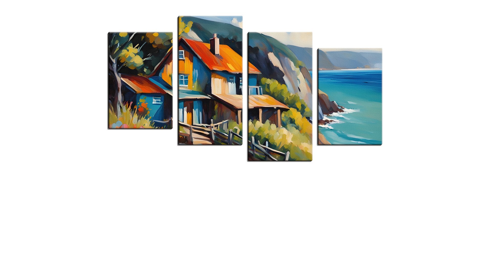 Quaint Cottage on a Cliff by the Sea