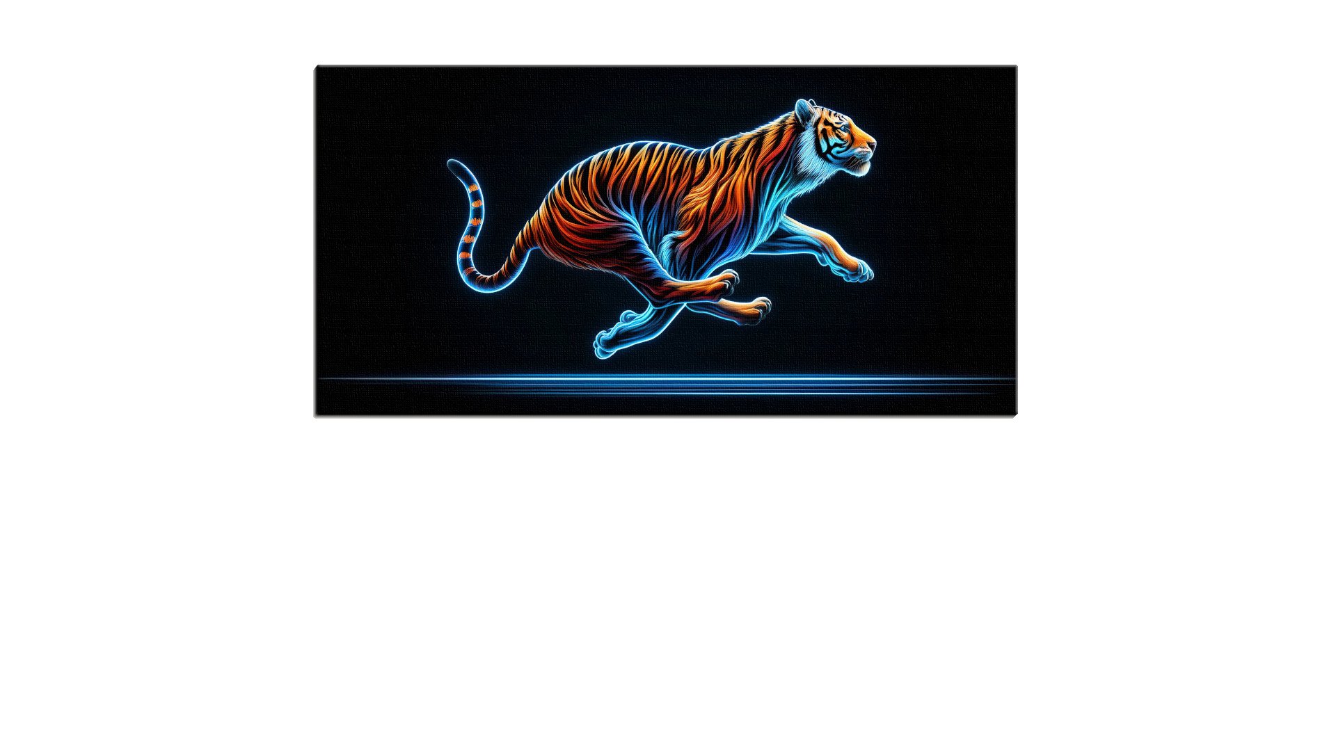 Sprinting Neon Tiger