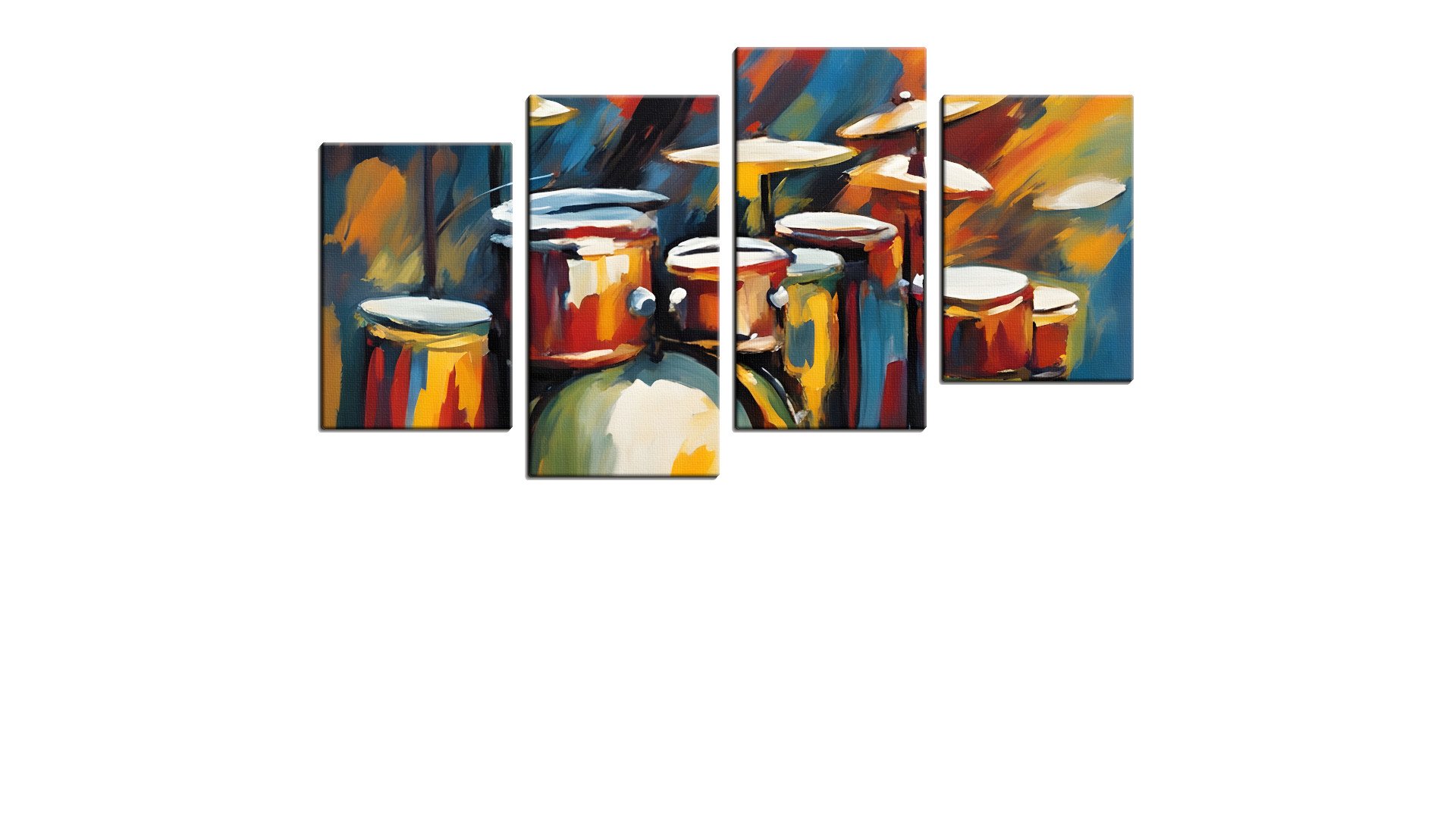 Painted Drum Set for the Avid Drummer